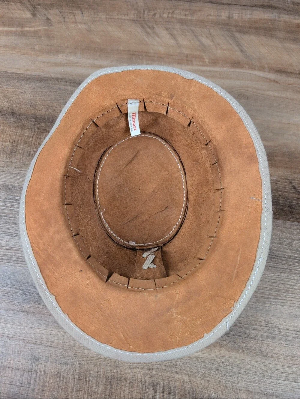 Leather Cowboy Hat Brown Handcrafted Leather  Hat Western Style Leather Aussie